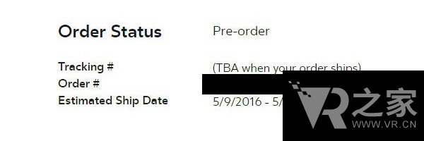 Oculus Rift預(yù)訂頁面出貨日期更新