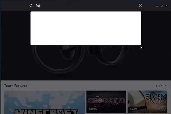 Bug還是陰謀？Oculus商店搜索免費(fèi)內(nèi)容頁面崩潰